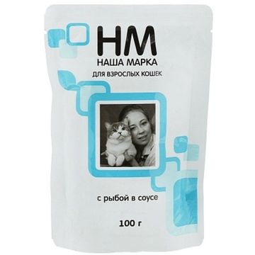 Наша Марка влажный корм для кошек Рыба в соусе, 85 гр