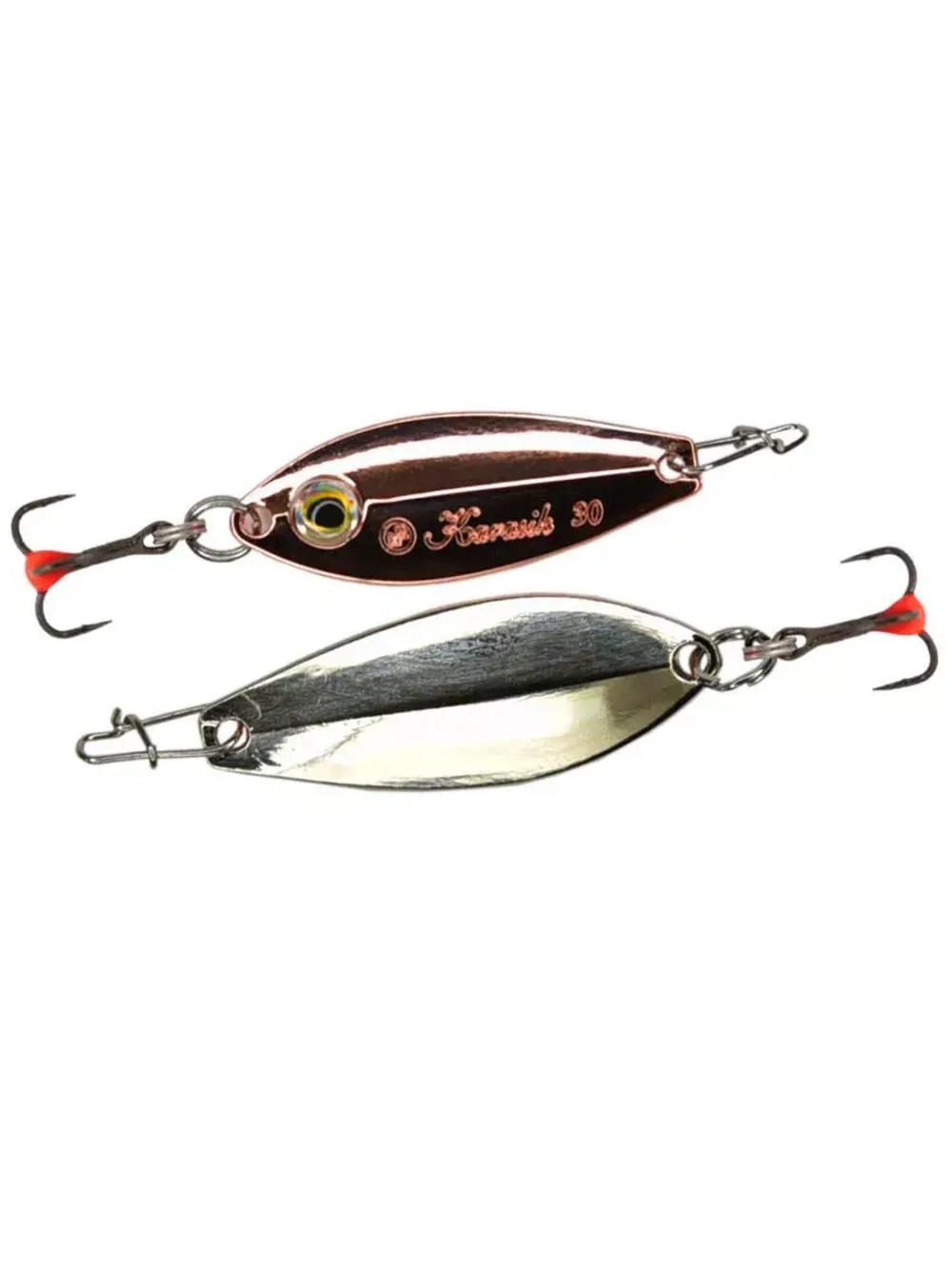 Блесна для зимней рыбалки ECOPRO Karasik, 30мм, 3г, PPH на окуня, щуку, вертикальная