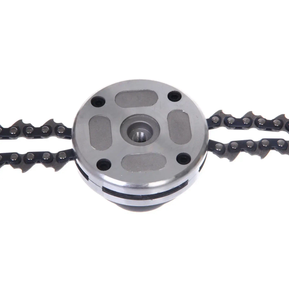 Катушка для триммера 6*9см М10х1,25 алюминиевая с цепью