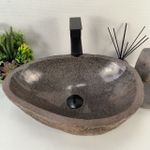 Раковина из речного камня RS-65146 49*33*15 0856