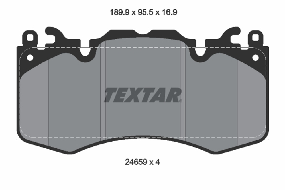 TEXTAR - 2465901-TET - Brake Pad Set, disc brake