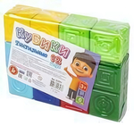 Выдувка. Кубики тактильные 12 эл (7 см) пакет (Т-Ц)