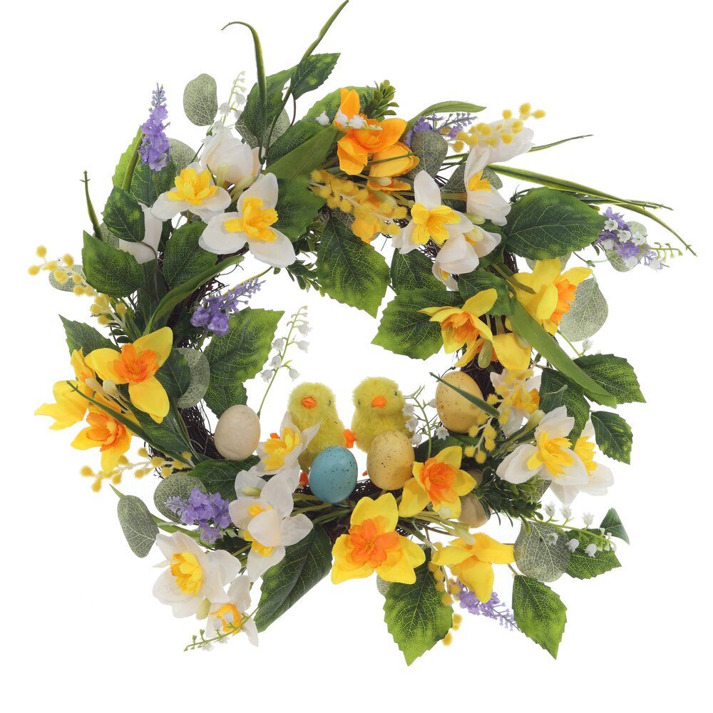 GAEM Изделие декоративное "Венок пасхальный", L50 W12 H50 см