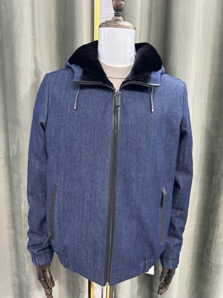 Джинсовая куртка Kiton с мехом