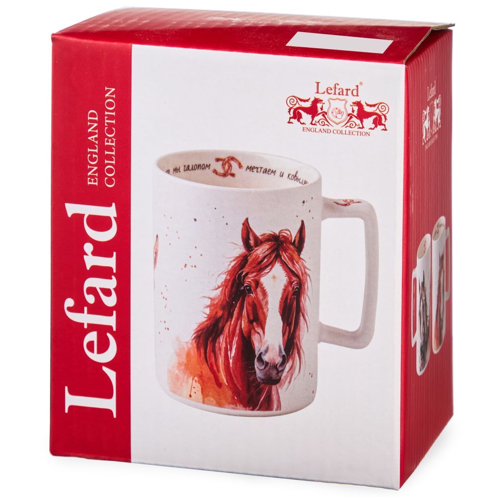 КРУЖКА LEFARD "КОНИ В ДЕЛЕ" 400МЛ