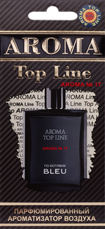 Ароматизатор для автомобиля AROMA TOP LINE №17 BLEU картон