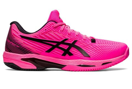 Мужские кроссовки теннисные Asics Solution Speed FF 2 Clay - hot pink/black