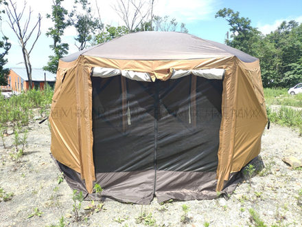 Палатка шатер Traveltop CT 6601 полуавтомат 365*320*225 см (коричневый)