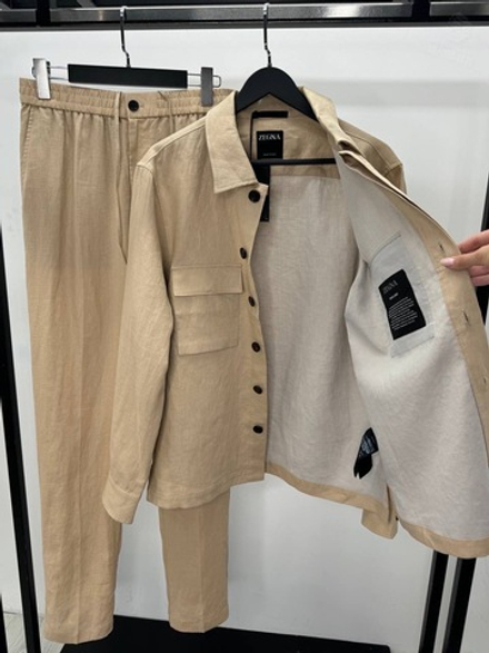 Льняной костюм Ermenegildo Zegna