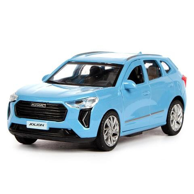 Модель ин. мет. "Haval Jolion" 12см, двери, багаж, синий, коробка JOLION-12-BU (Технопарк)