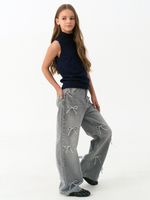 Джемпер топ с горлом 1208 синий