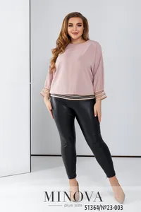 Блуза 23-003-пудра Minova