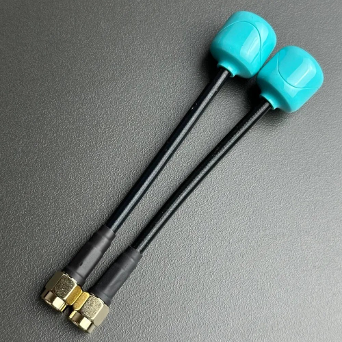 Антенны Foxeer Lollipop 4 Plus 5,8G 2,6dBi RHCP SMA 10см (бирюзовые)