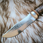 Кованый нож НС-28А Лесник (40Х10С2М) алюминиевые вставки (Златоуст)