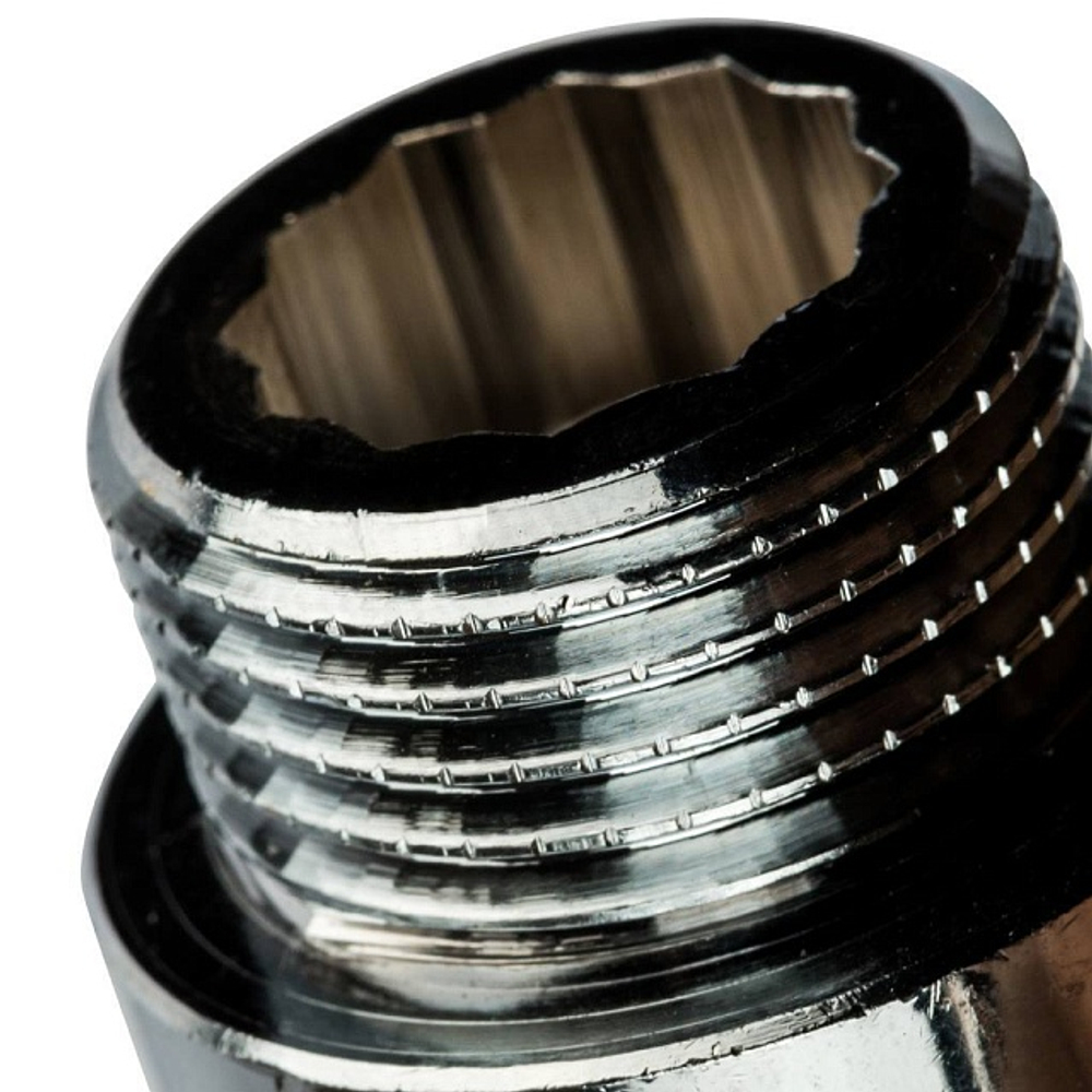 Удлинитель резьбовой STOUT SFT 0002 - 1/2" длина 10 мм (ВР/НР, латунь хромированная)
