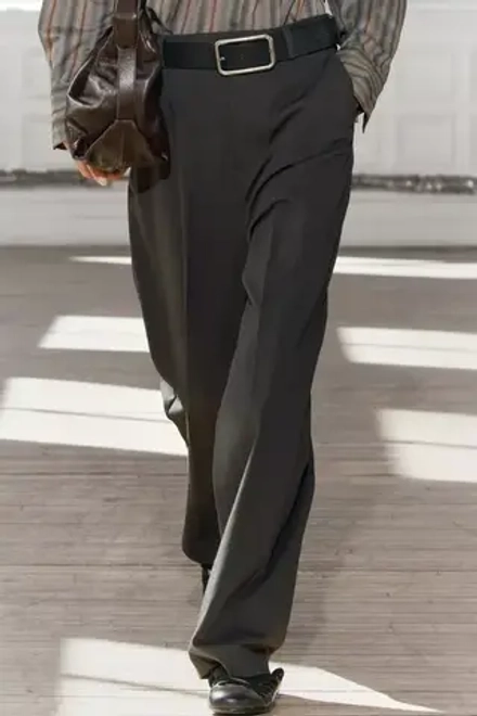 ZARA БРЮКИ WIDE LEG — ZW COLLECTION, НАСЫЩЕННЫЙ ЗЕЛЕНЫЙ