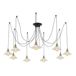 Citilux Эдисон CL451091 Люстра паук Венге Бронза