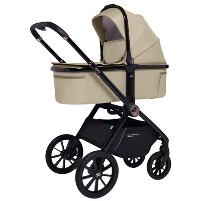 Детская коляска Sweet Baby Vento Black 3 в 1 Beige