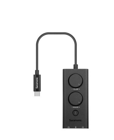 Внешняя звуковая карта Saramonic SR-EA5 USB Type-C для микрофона и наушников 3,5 мм