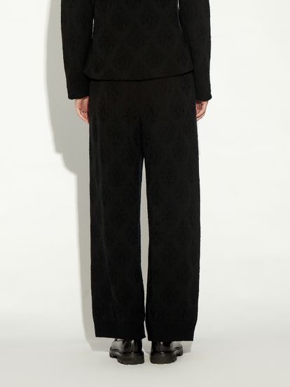 Женские брюки черного цвета из 100% шерсти - фото 4