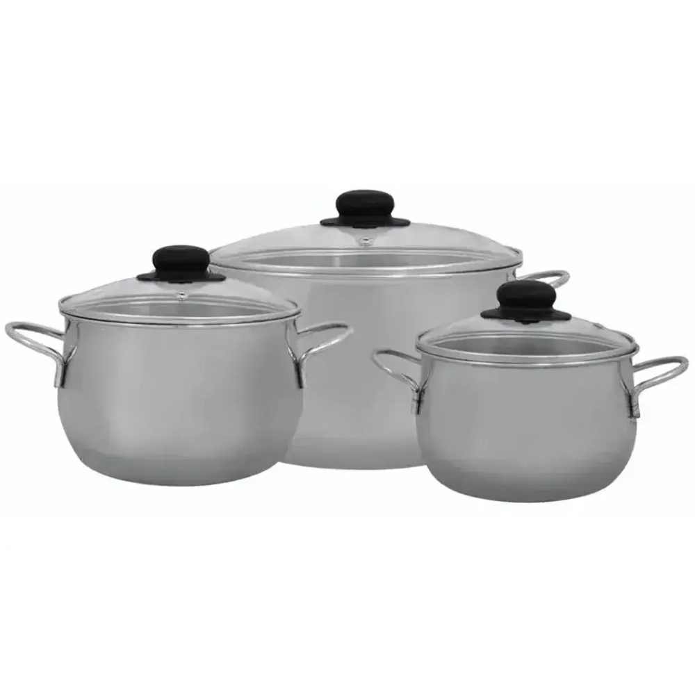 Набор из нержавеющей стали 3 предмета (1,9л; 2,8л; 5,7л) Н-212СП12