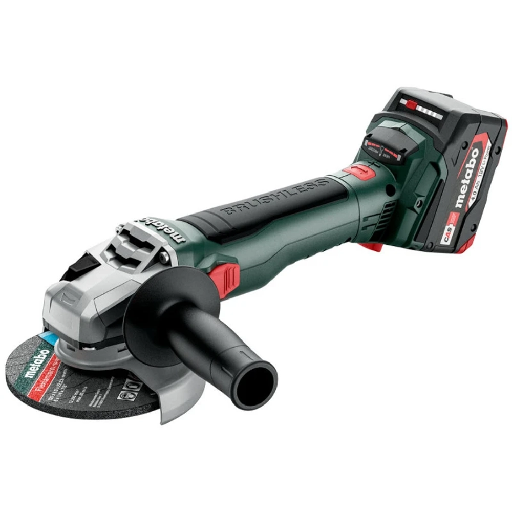 Metabo W 18 LT BL 11-125 Quick аккумуляторная ушм (болгарка) (2 x 4 Ач, ЗУ) 613052510