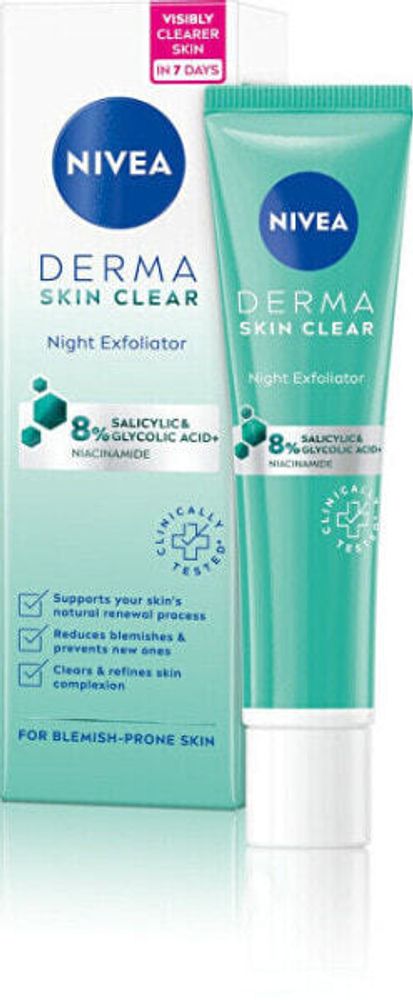 Проблемная кожа Night exfoliating skin peeling Derma Skin Clear (Night Exfoliator) 40 ml