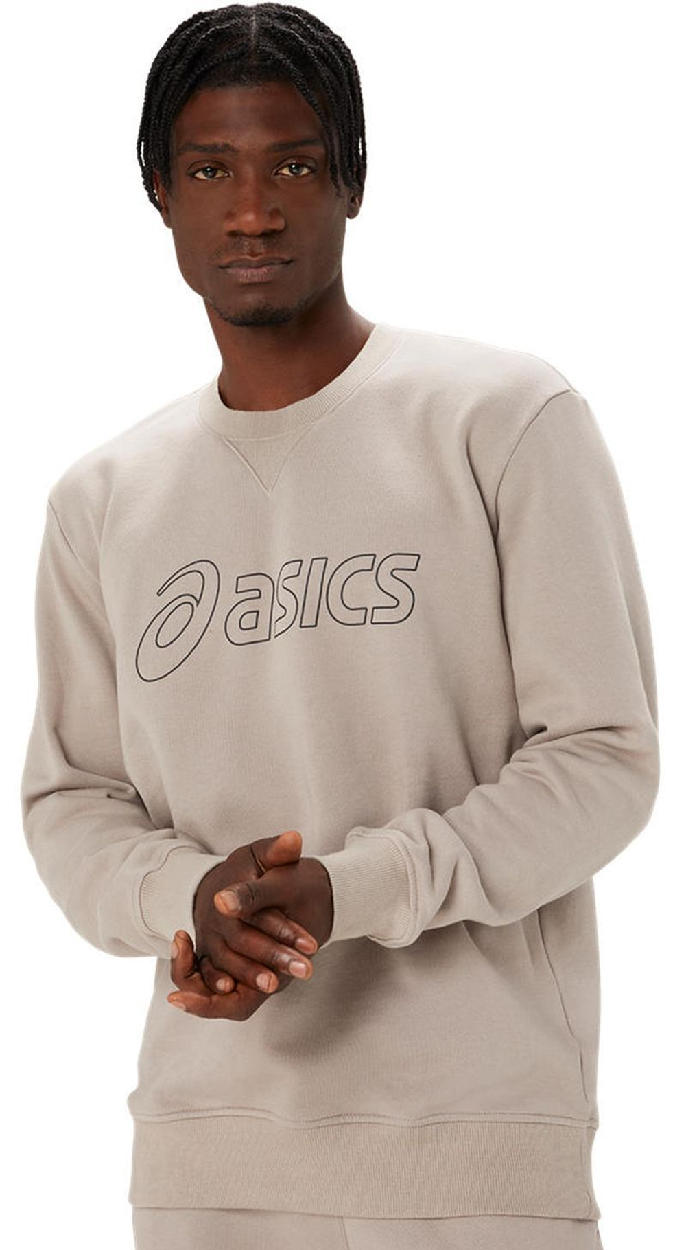 Мужская теннисная кофта Asics Sweat Shirt - moonrock/Графит grey