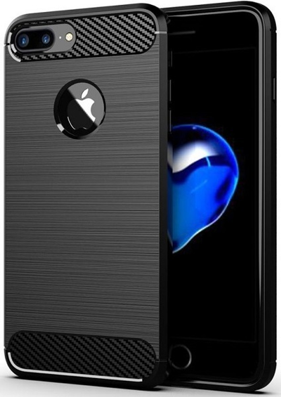 Чехол для iPhone 7 Plus цвет Black (черный), серия Carbon от Caseport