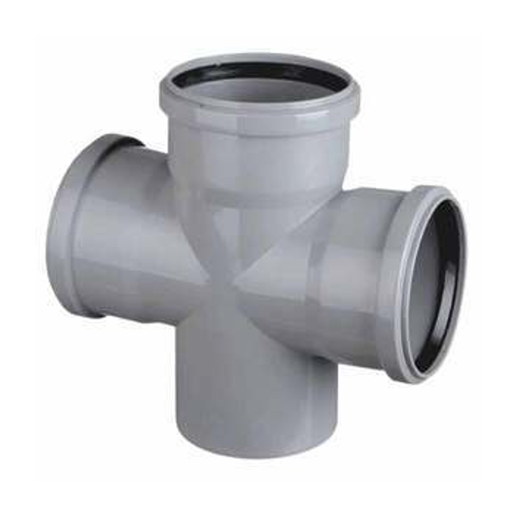 Крестовина  одноплоскостная ВК ПП 110/110/110х87, короб, серый,РТП (18/1)