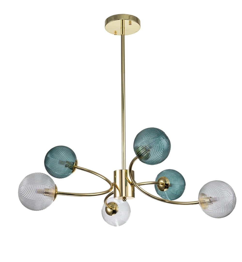 Люстра на штанге Indigo SELVA 11032/6R Gold V000296