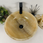 Раковина из оникса Bowl Yellow BO-64542 45*45*17 0199