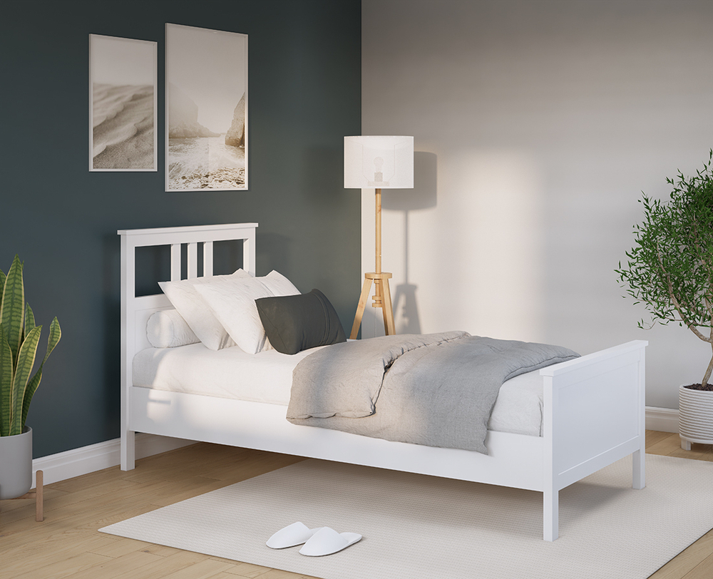 Односпальная кровать, КЫМОР (HEMNES), 90х200 см, белый