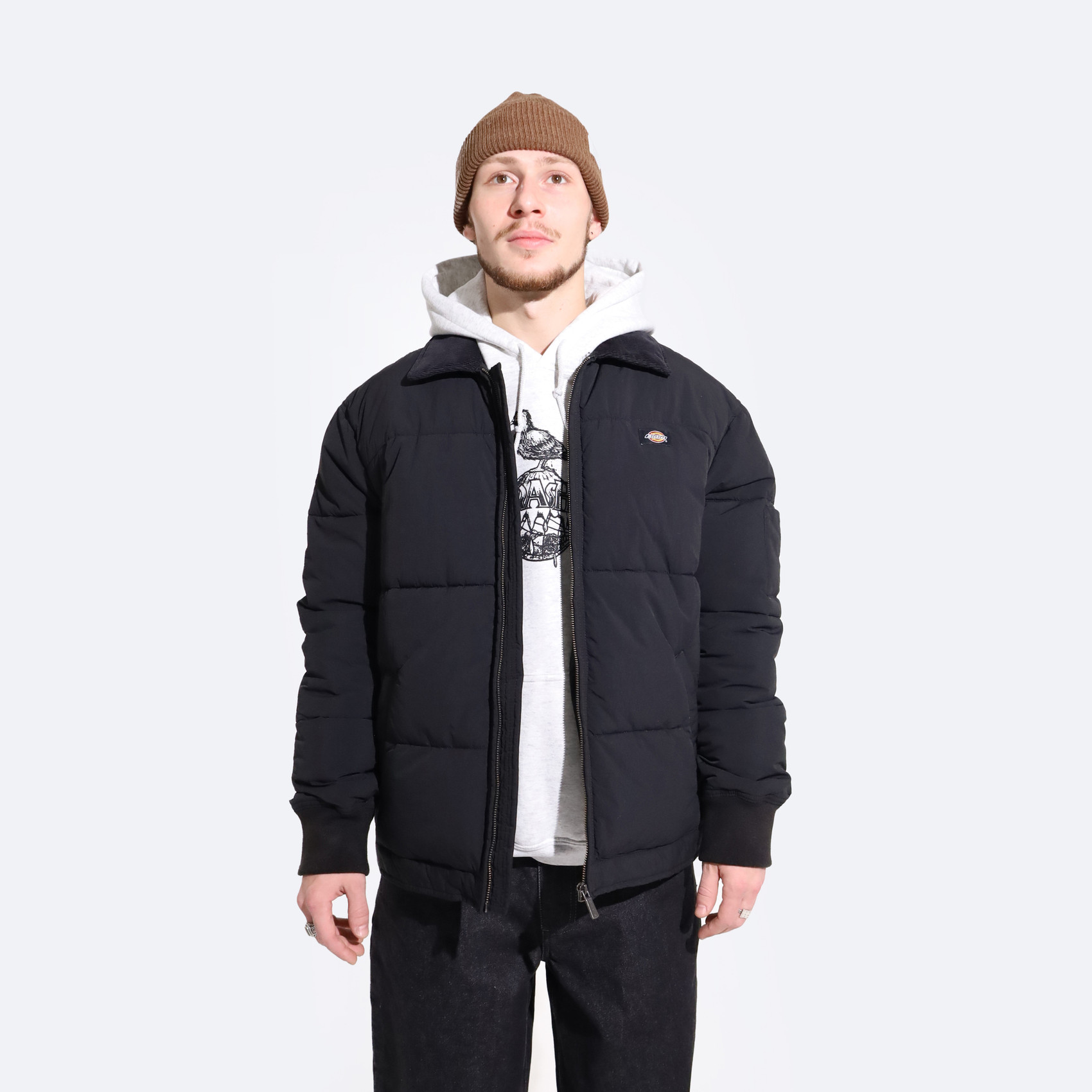 Куртка Dickies Overbrook Puffer Jacket (black) артикул:TJR53BKX - купить в магазине Дайс