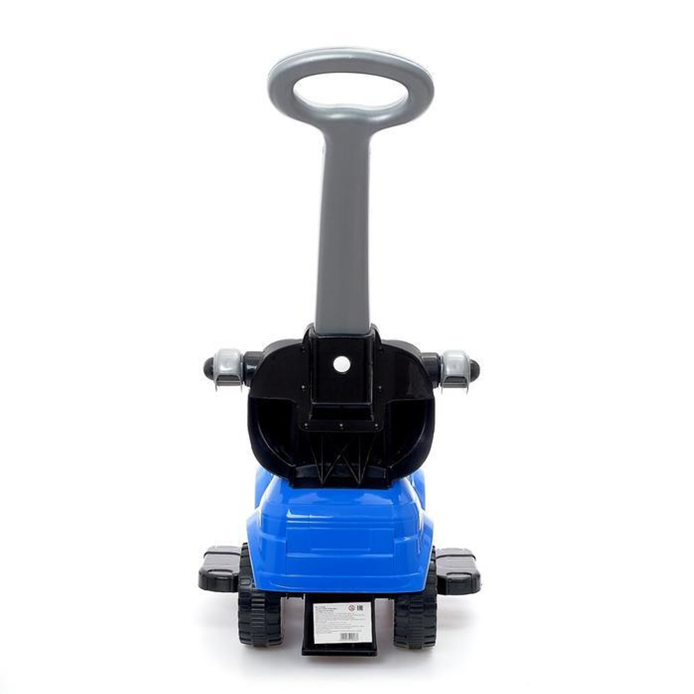 4898310 Толокар - каталка «Тачка», с родительской ручкой, цвет синий