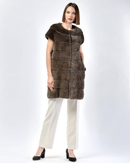 Жилет из меха норки