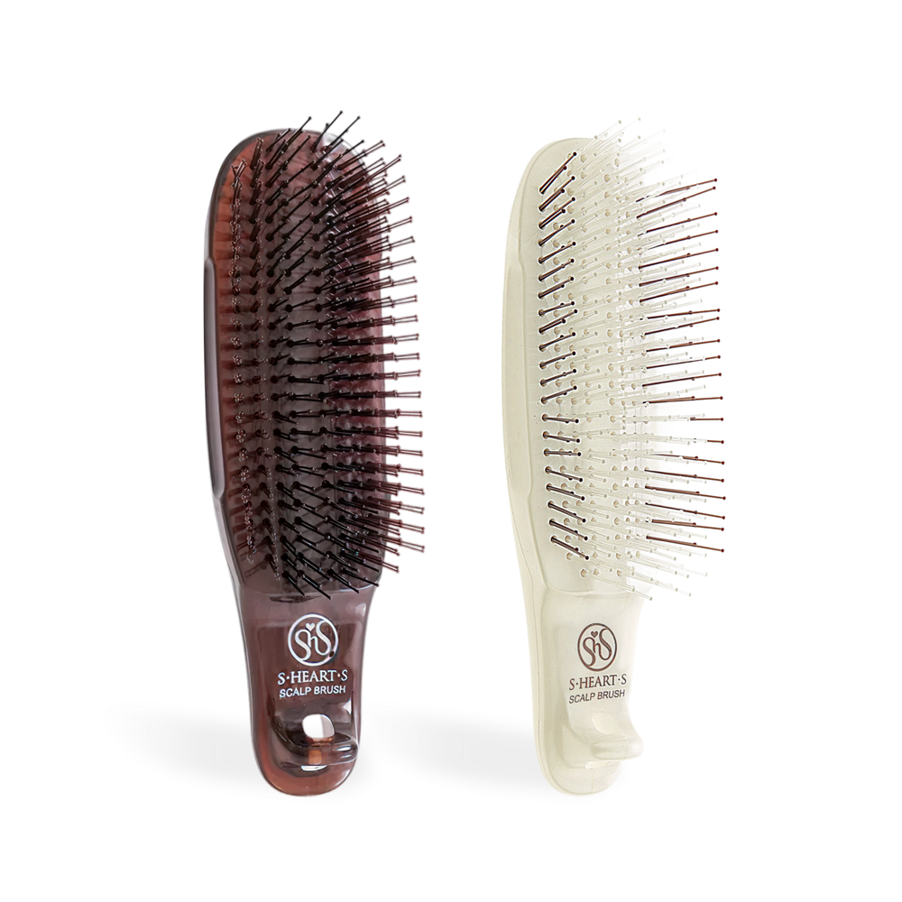S-HEART-S Расческа Scalp Brush Сom жесткая (коричневая)