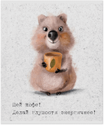 Тетрадь общая 48 л., МИЛАШКИ. КОФЕМАНИЯ, обложка-мелов.картон+соффтач-лак, скрепка