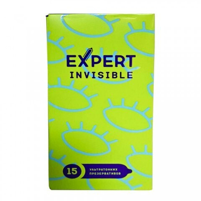 Презервативы EXPERT INVISIBLE № 12+3 (особо тонкие), 12+3 шт.