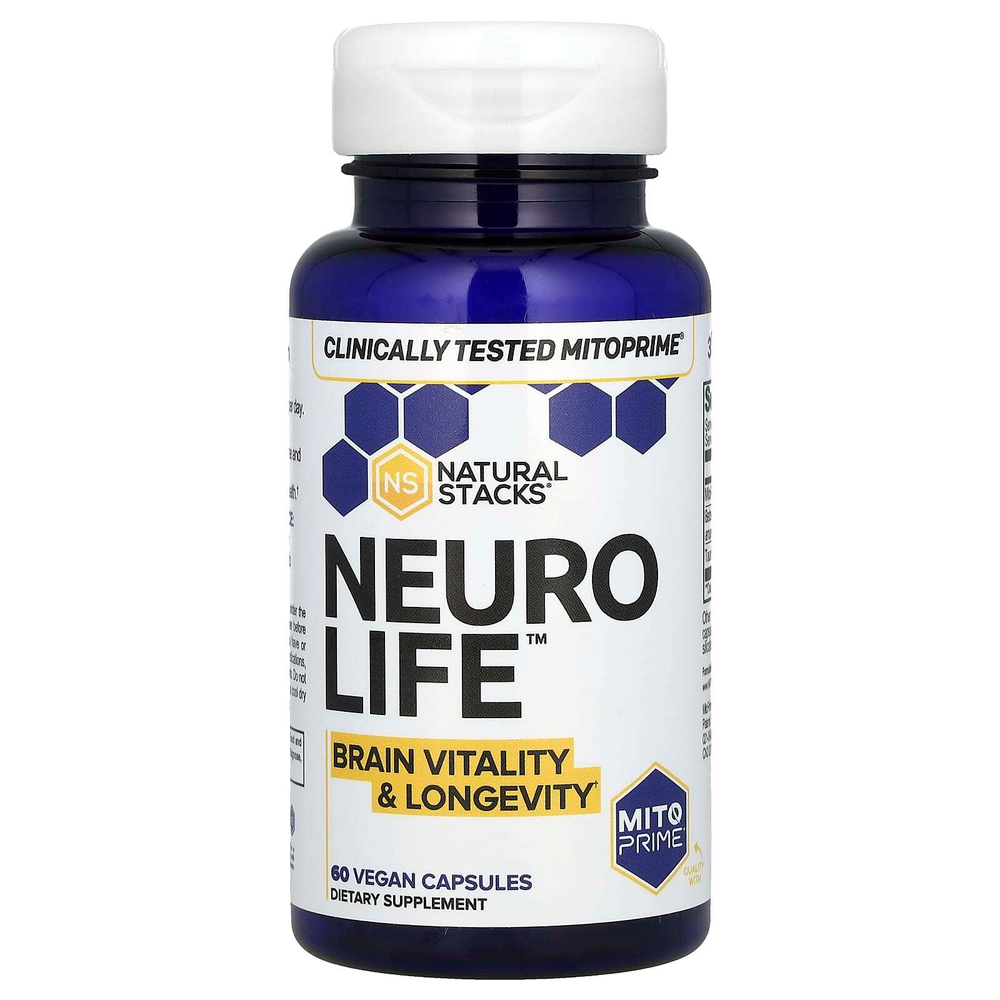 Natural Stacks, Neuro Life, 60 веганских капсул
