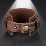 Кожаный браслет SPIKES SL0148-BRN