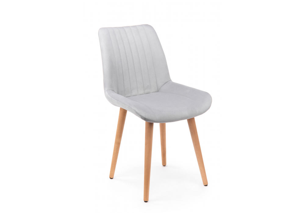 Стул деревянный Woodville Седа светло-серый (zd 960), светлое дерево np, ножки натуральные