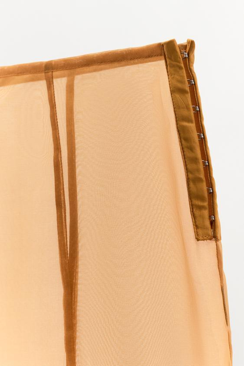 ZARA ЮБКА МИДИ ИЗ ОРГАНЗЫ, КАРАМЕЛЬНЫЙ