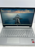 Ноутбук HP 15s-eq2016ur (3B4T4EA) 15.6"/AMD Ryzen 3 5300U/RAM 8 GB/SSD 512 GB/AMD Radeon Graphics/1920x1080/IPS/Windows 10/Подсветка кл-ры: нет/серебристый. Состояние: Уценка/большой след. на матрице от клавиатуры/не ориг. коробка