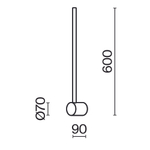 Настенный светильник (бра) Maytoni MOD237WL-L6BS3K