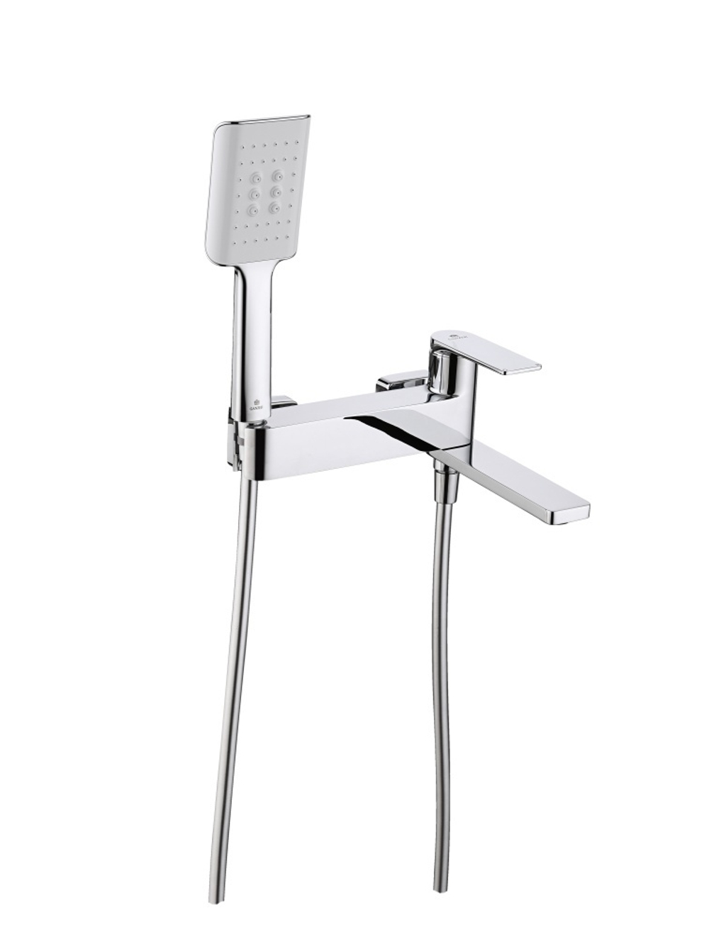 07132 Смеситель од. для ванны кор. (ХРОМ)  GANZER  (8/1шт)