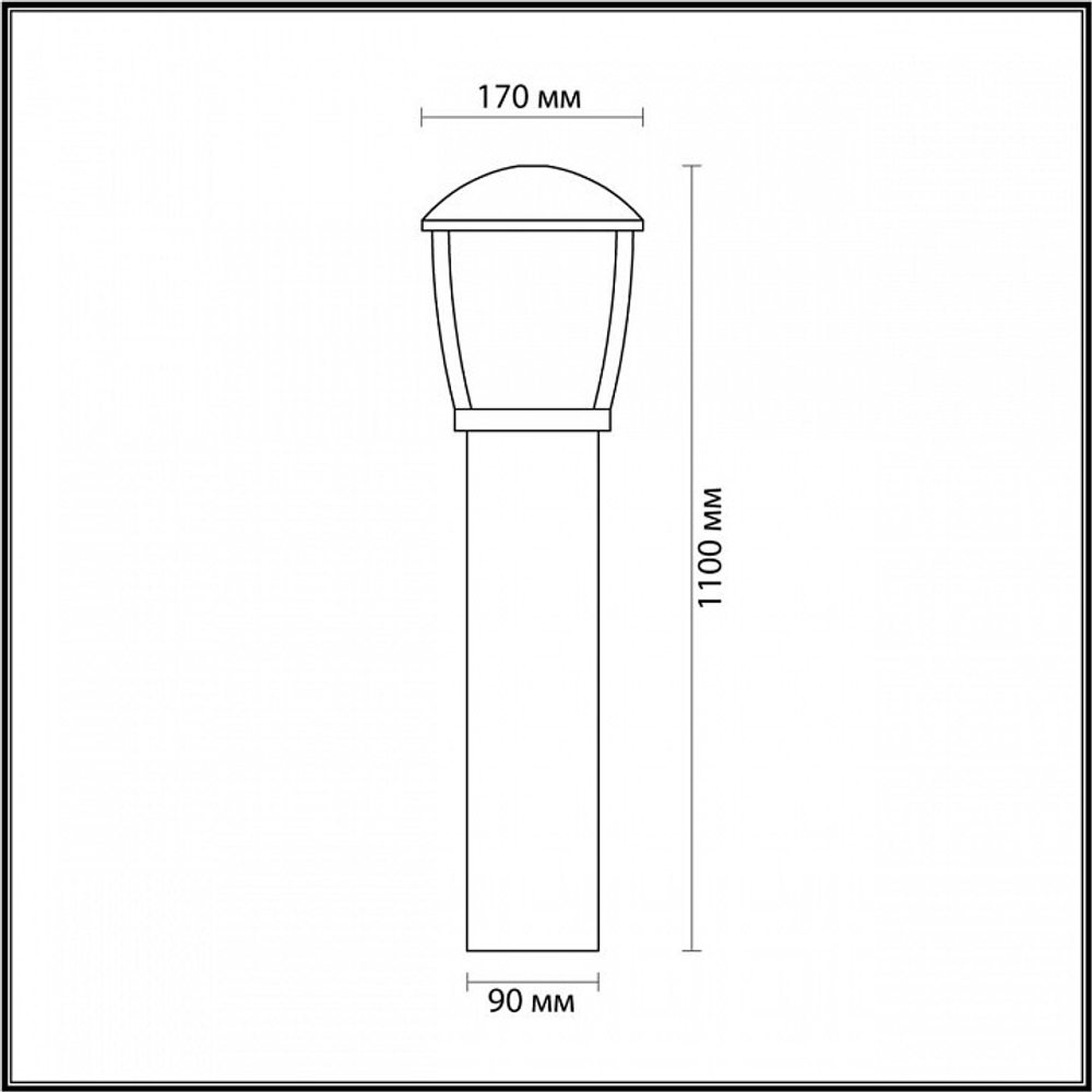 Уличный наземный низкий светильник Odeon Light 4051/1F