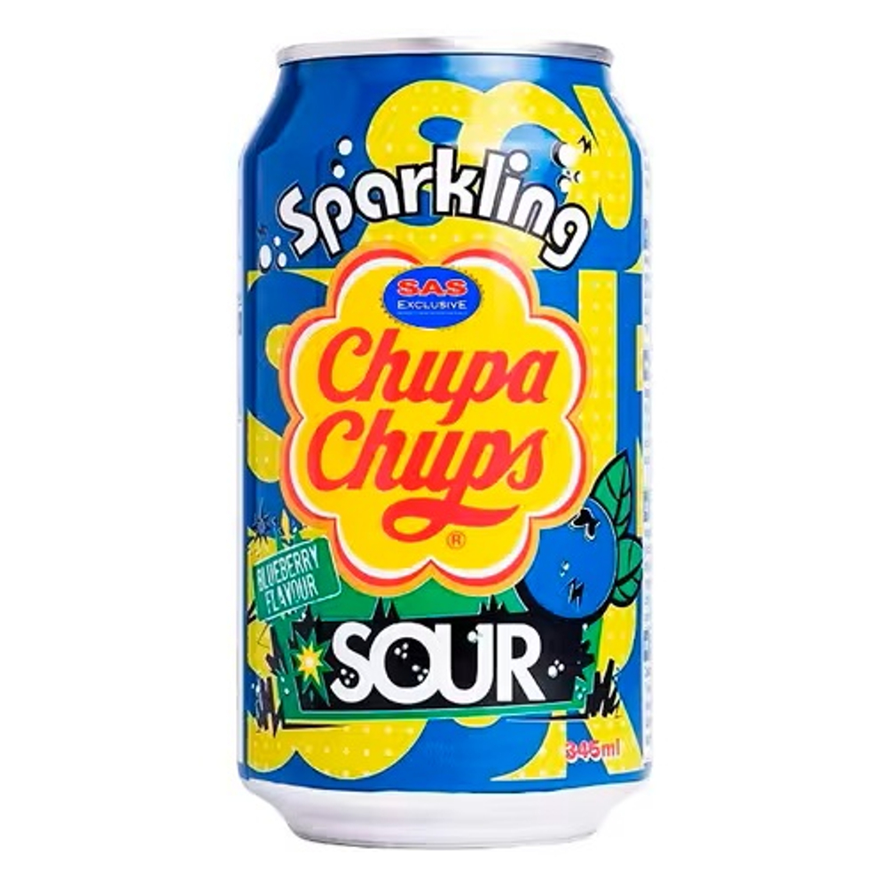 Газ.напиток Chupa Chups Sour Blueberry 345мл