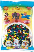 Hama Бусинки для термомозаики MIDI натуральные цвета микс, 3000 шт. (201-66)