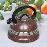 Чайник из нержавеющей стали 3,5л «Грация» со свистком, шоколад